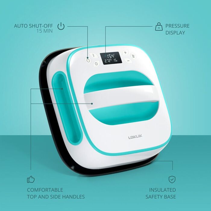 LOKLiK Easy Heat Press - LOKLiK Blue - Afbeelding 3