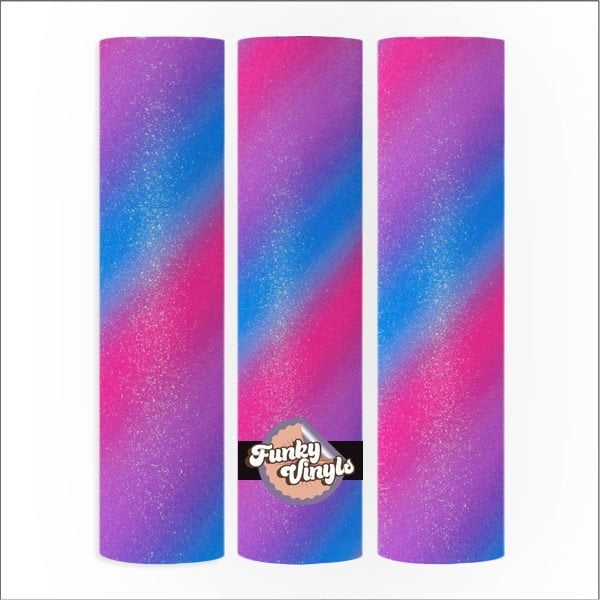 Funky Vinyls Shimmer Glitter Vinyl ( 6 ) - Afbeelding 2