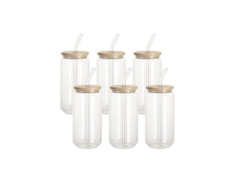 Sublimatie Tumbler 400 ml met een rietje en een bamboe deksel