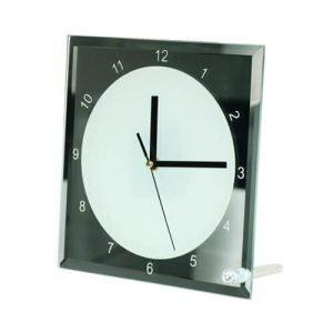 Sublimatie Klok 20cm VIERKANT glas