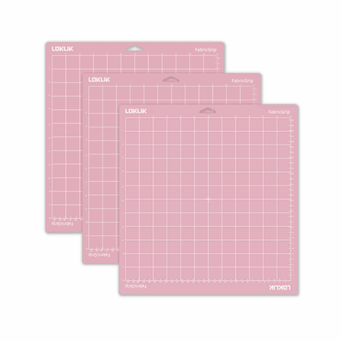 LOKLiK Cutting Mat 3 Pack - Pink Fabric Grip - Afbeelding 3