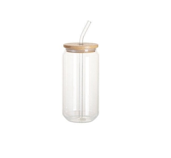 Sublimatie Tumbler 400 ml met een rietje en een bamboe deksel - Afbeelding 2