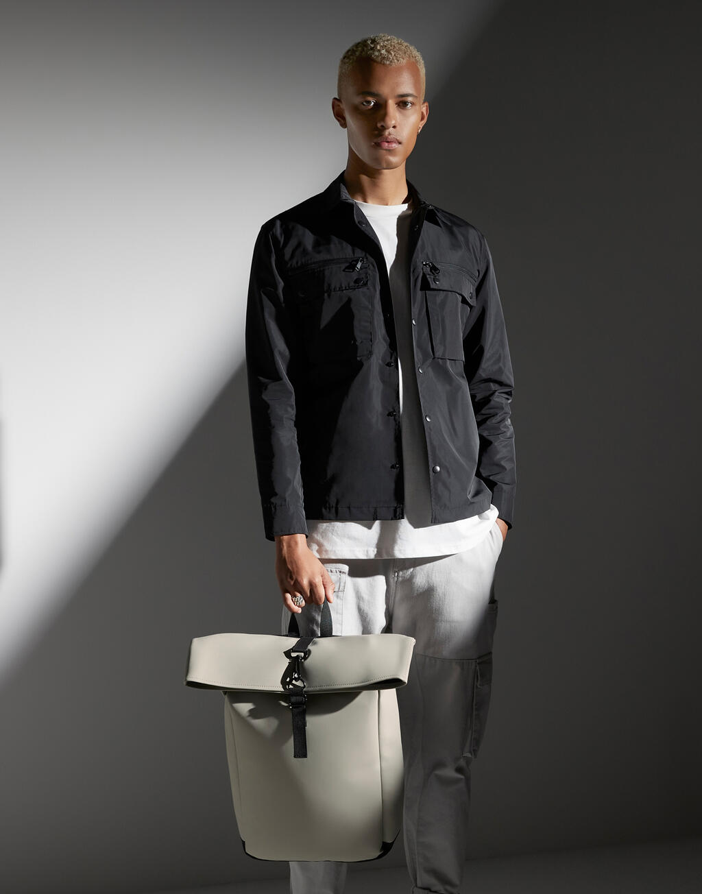 Bagbase Matte PU Rolltop Backpack - Afbeelding 2