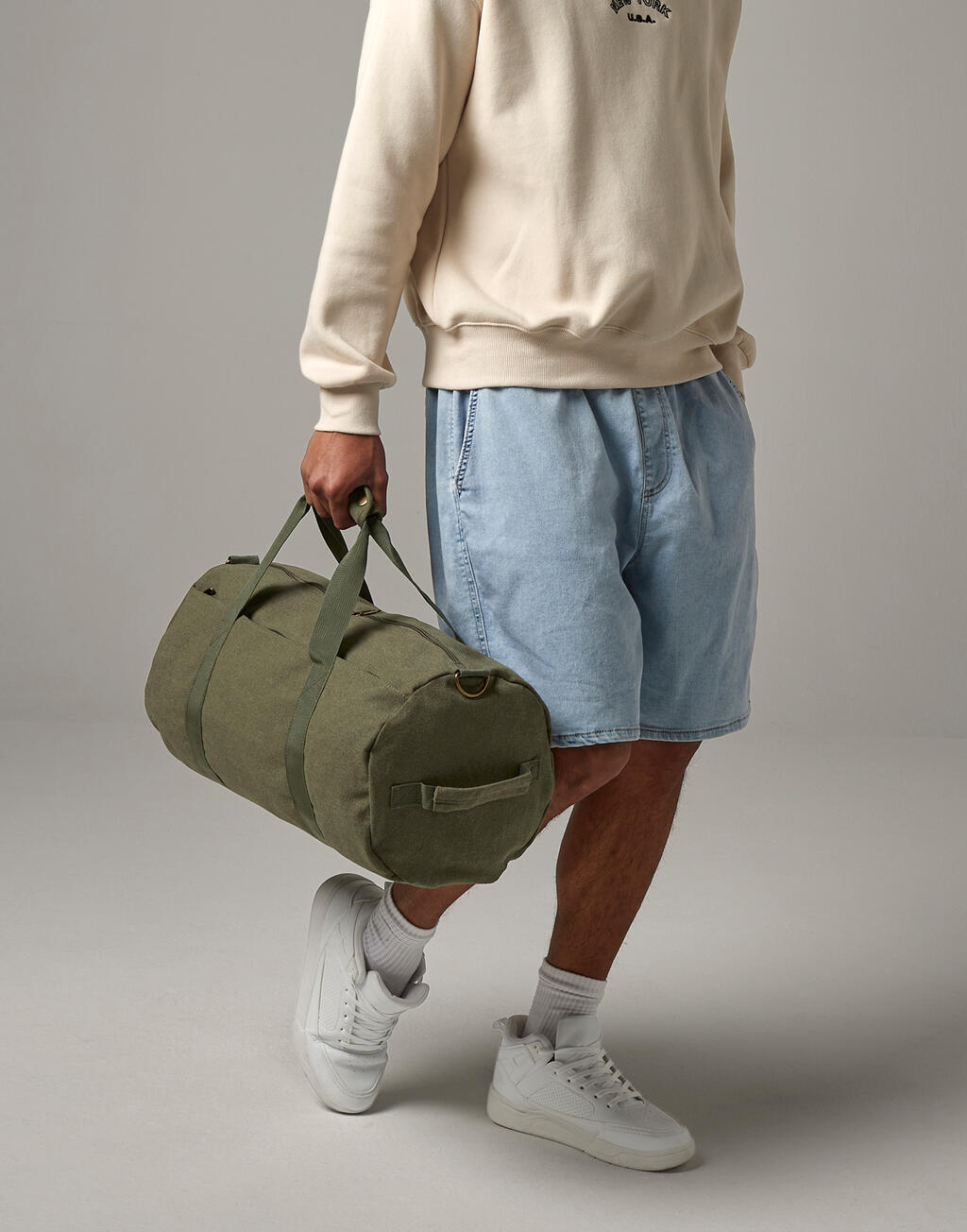 Bagbase Vintage Canvas Barrel Bag - Afbeelding 2