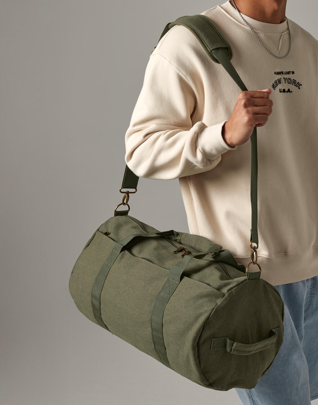 Bagbase Vintage Canvas Barrel Bag