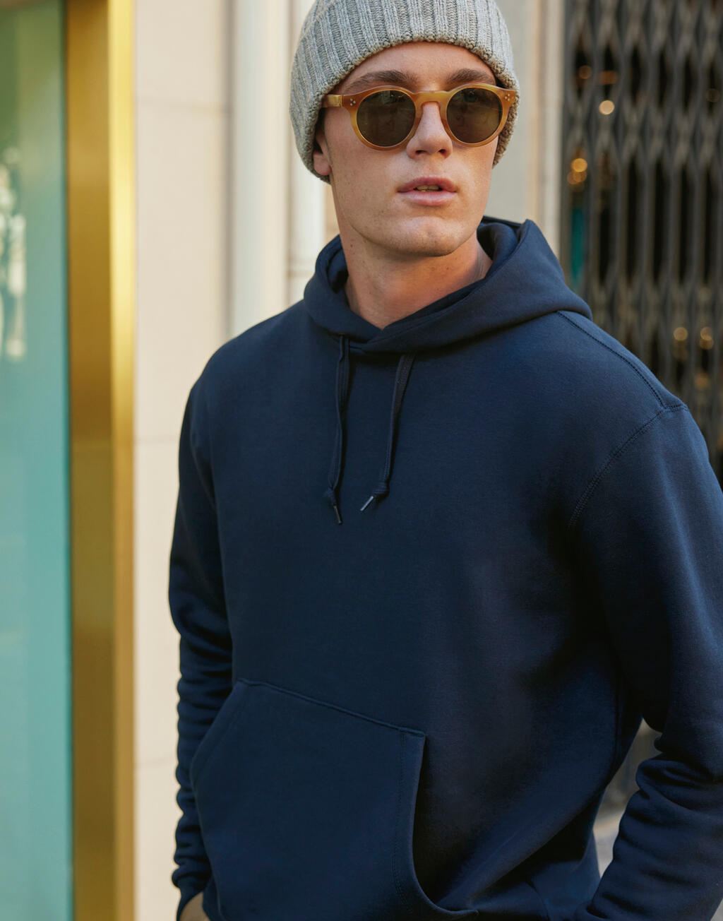 B&C ID.003 Cotton Rich Hooded Sweatshirt - Afbeelding 2