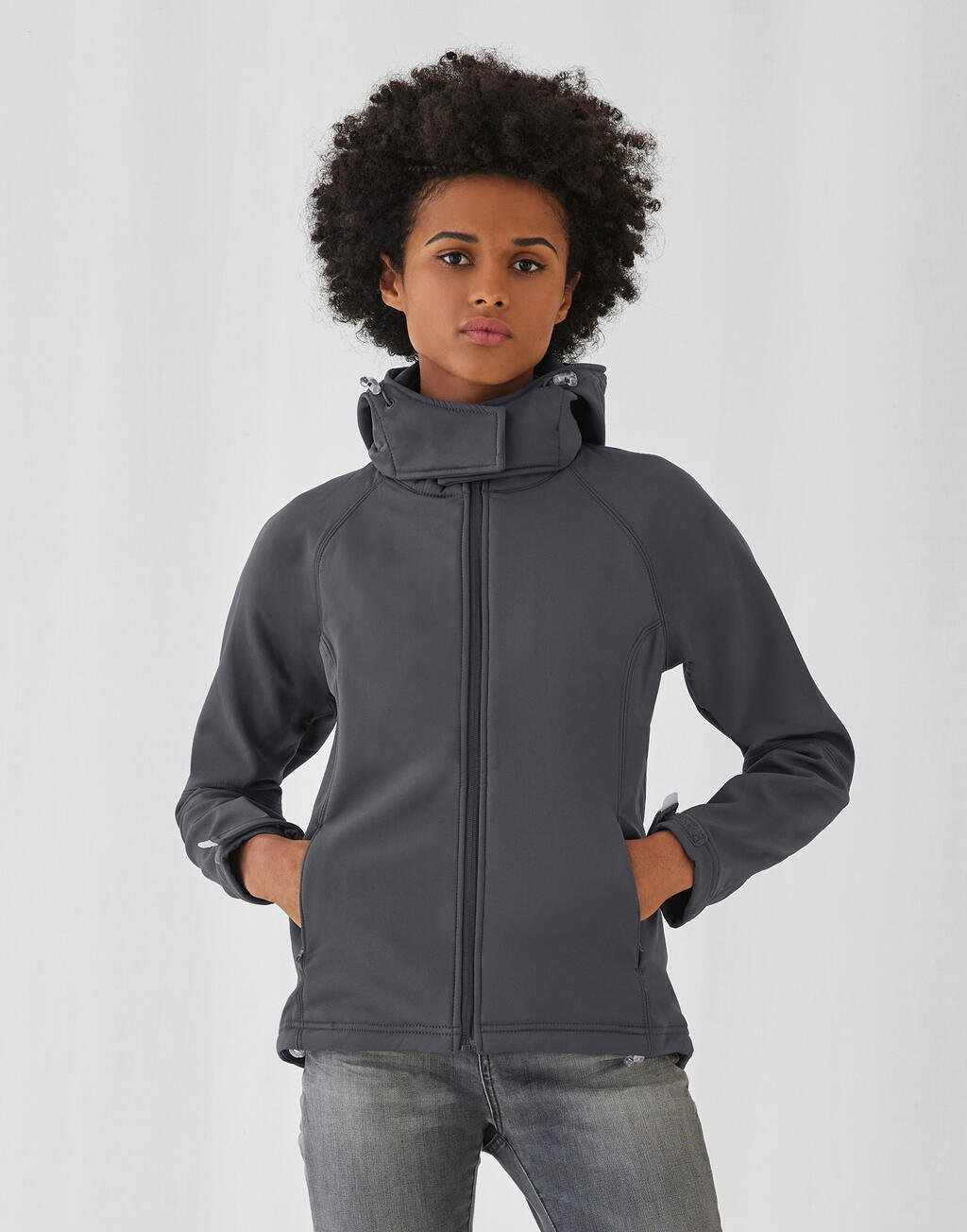 B&C Outerwear Hooded Softshell/women