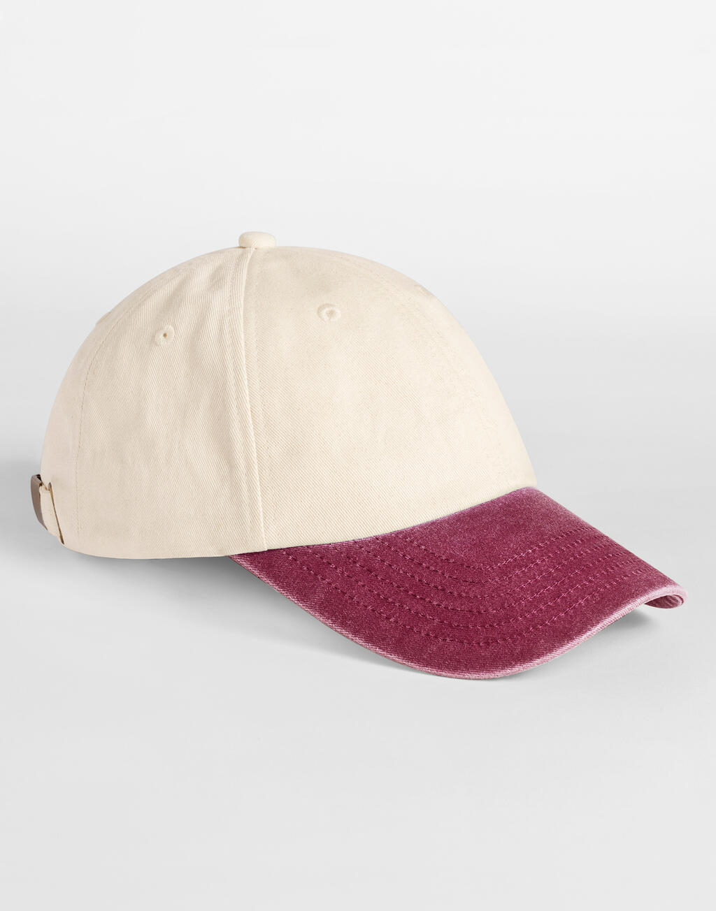 Beechfield Contrast Peak Low Profile Vintage Cap - Afbeelding 6