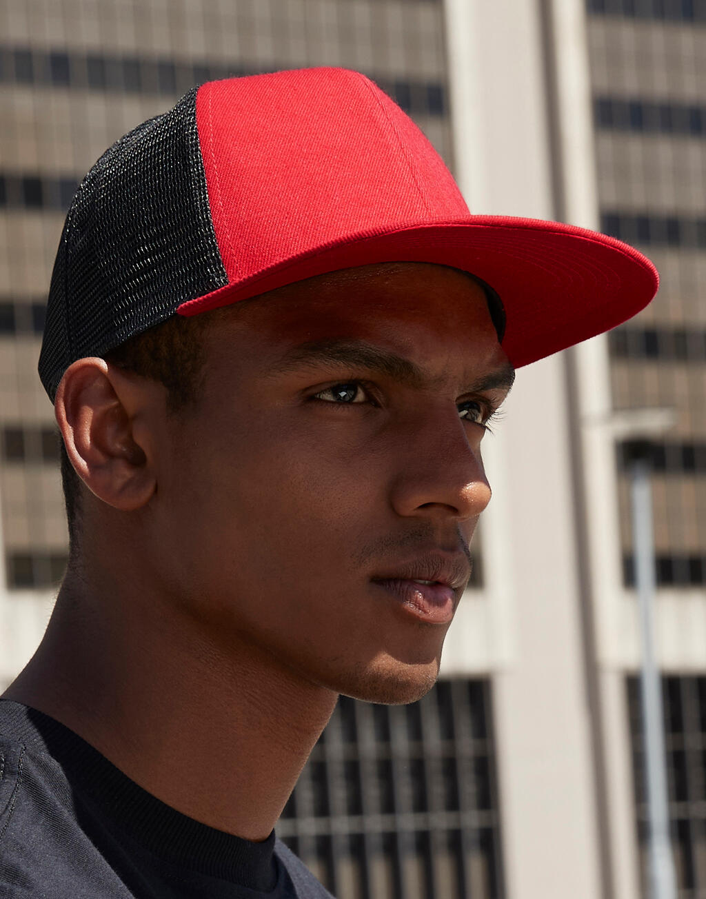 Beechfield Original Flat Peak 6 Panel Trucker - Afbeelding 2