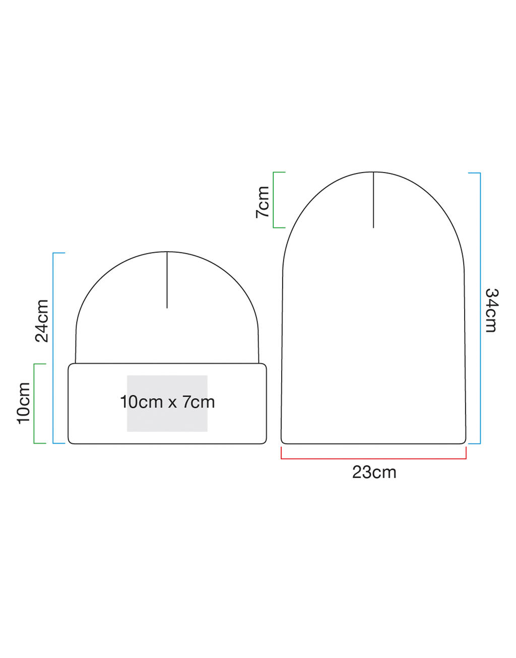 Beechfield Oversized Cuffed Beanie - Afbeelding 5