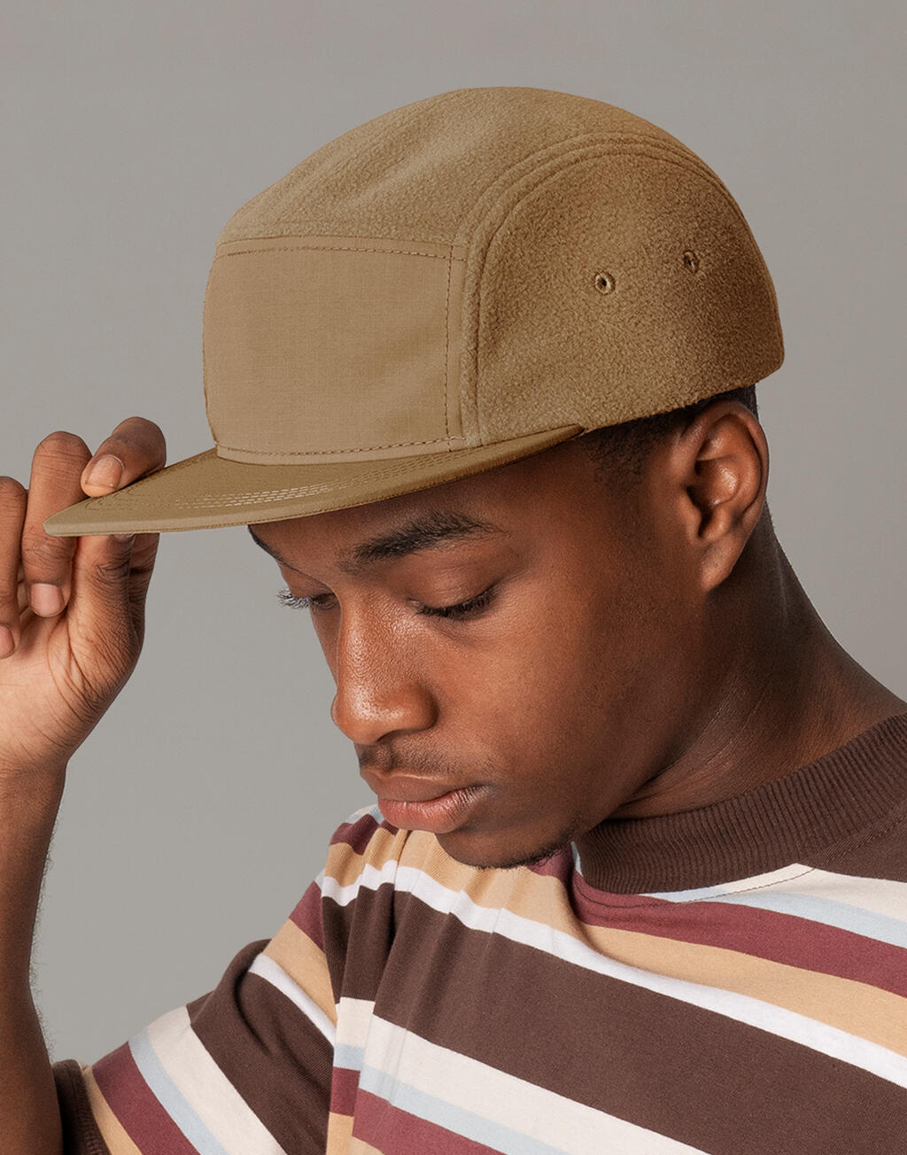 Beechfield Recycled Fleece Outdoor Camper Cap - Afbeelding 3