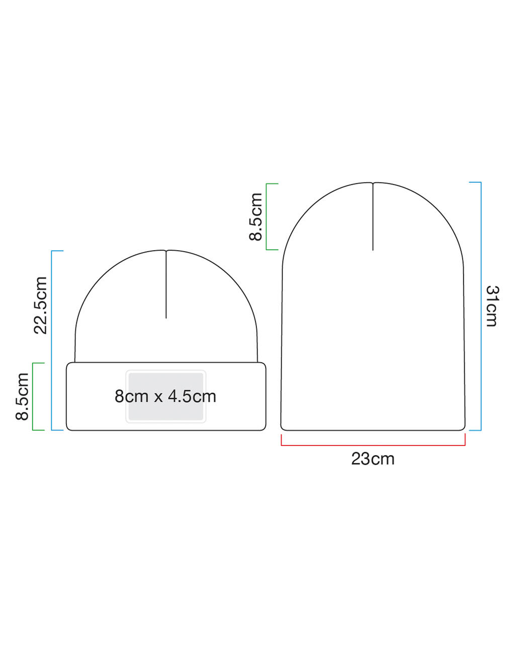 Beechfield Removable Patch Thinsulate™ Beanie - Afbeelding 2