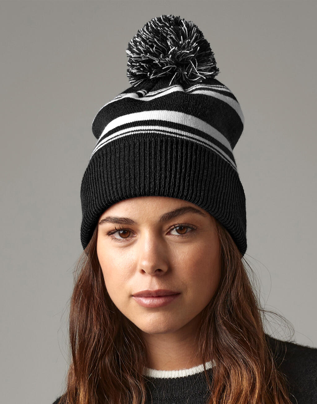 Beechfield Striped Fan Beanie - Afbeelding 3