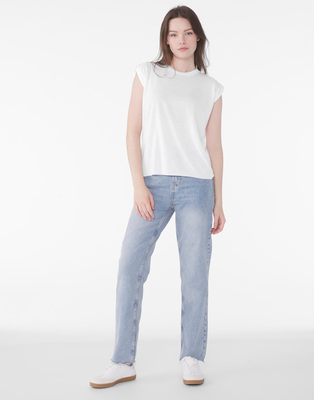 Bella+Canvas Women's Flowy Muscle Tee Rolled Cuff - Afbeelding 6