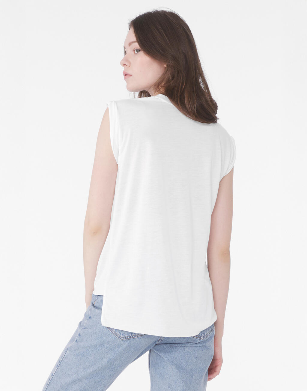 Bella+Canvas Women's Flowy Muscle Tee Rolled Cuff - Afbeelding 7