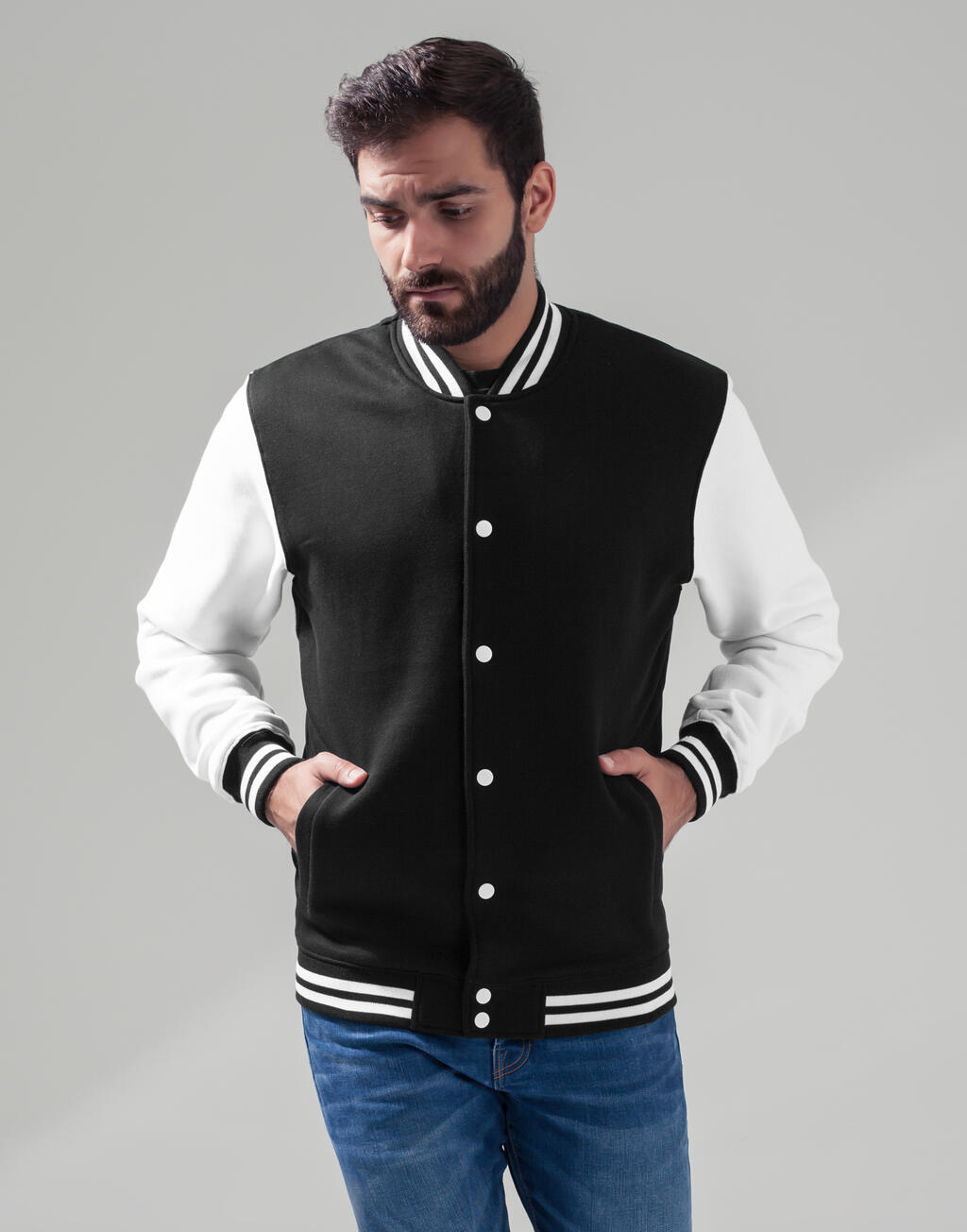 Build Your Brand Sweat College Jacket