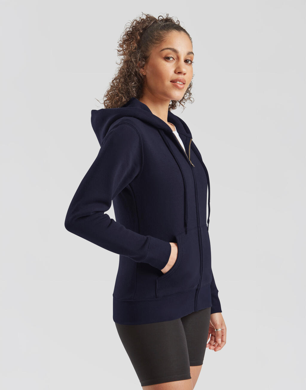 Fruit of the Loom Premium Hooded Sweat Jacket Lady-Fit - Afbeelding 2