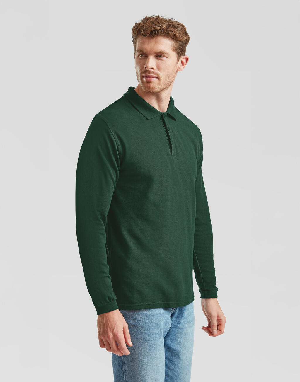 Fruit of the Loom Premium Long Sleeve Polo - Afbeelding 3