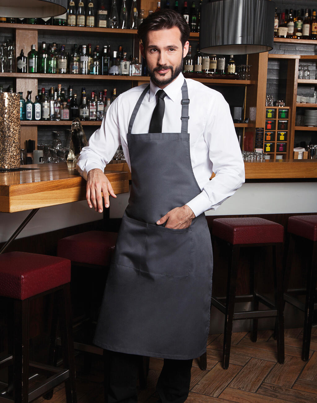 Karlowsky Bib Apron Basic with Pocket