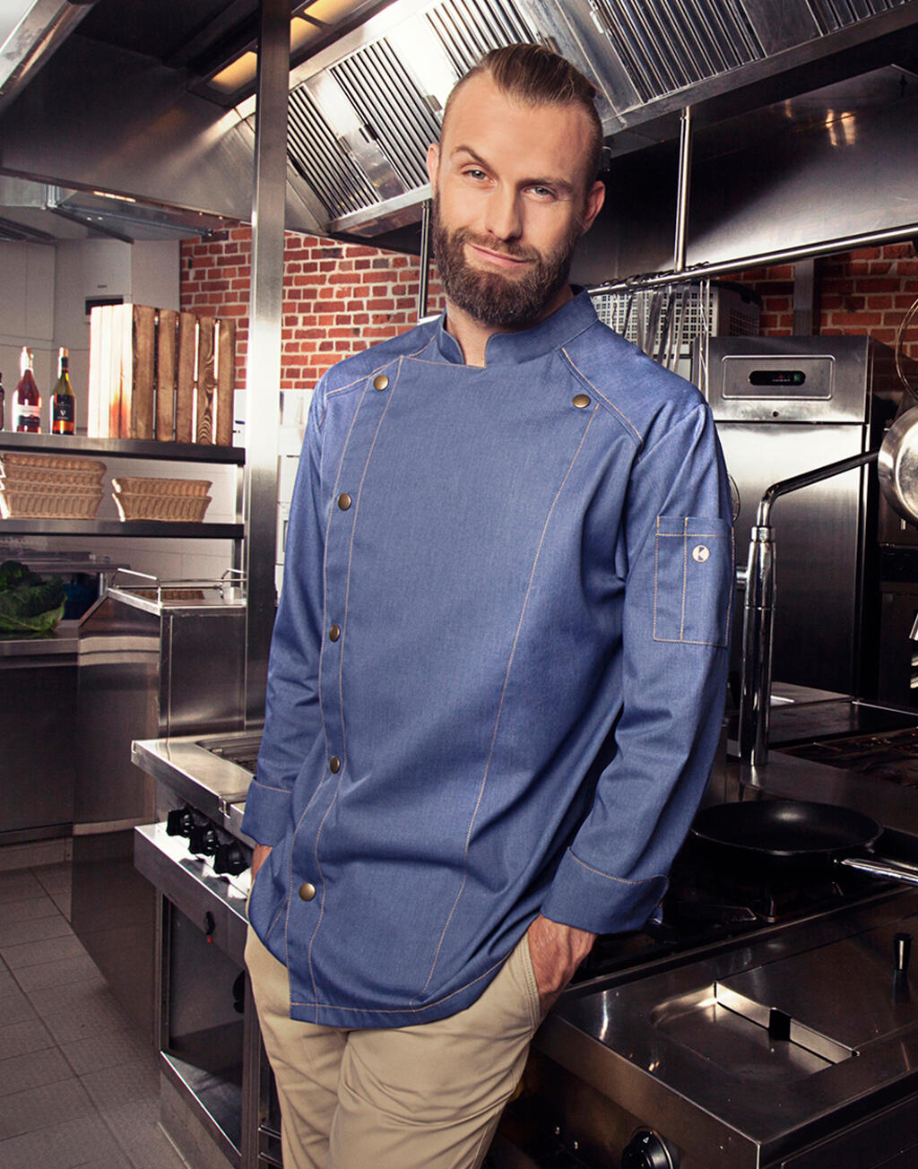 Karlowsky Chef Jacket Jeans Style