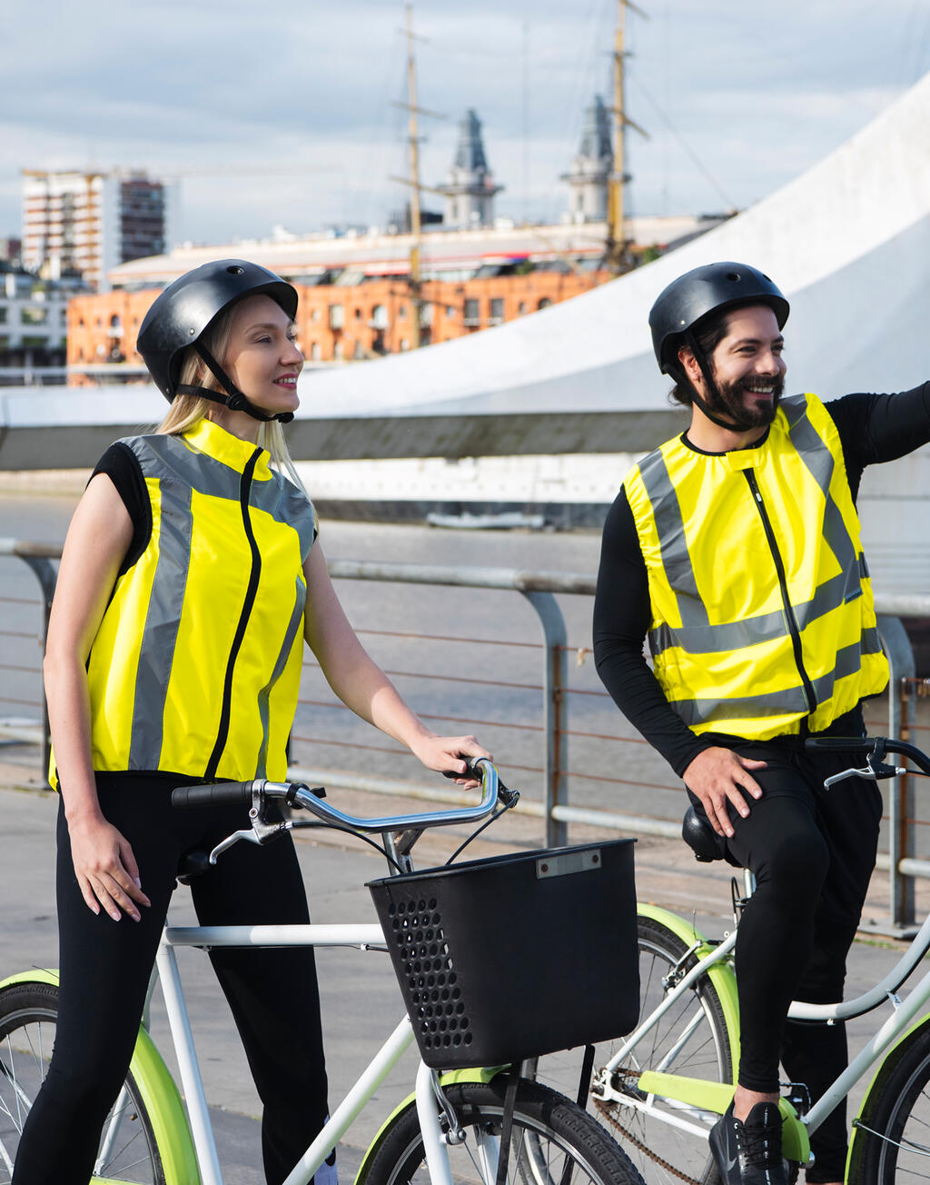 Korntex Hi-Vis Biker Vest "Schleiz" - Afbeelding 3