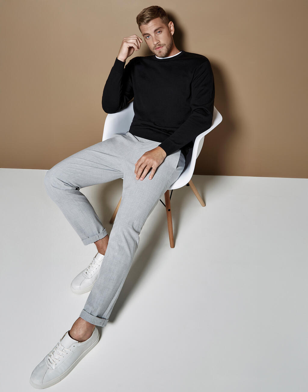 Kustom Kit Regular Fit Arundel Crew Neck Sweater - Afbeelding 2