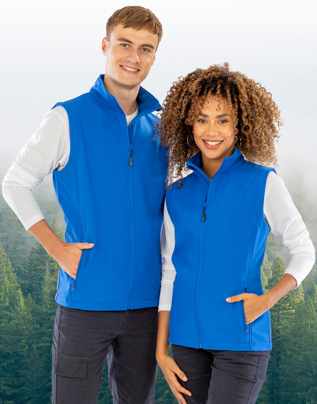 Result Recycled Men's Recycled 2-Layer Printable Softshell B/W - Afbeelding 2