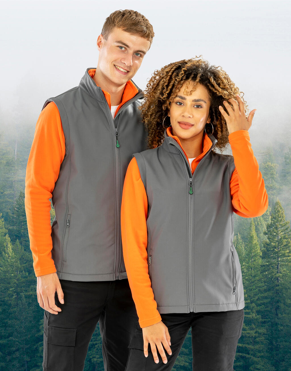 Result Recycled Men's Recycled 2-Layer Printable Softshell B/W - Afbeelding 6