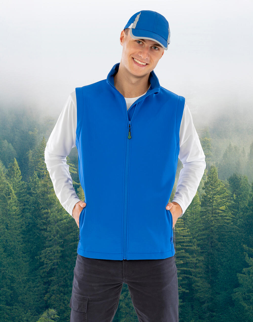 Result Recycled Men’s Recycled 2-Layer Printable Softshell B/W