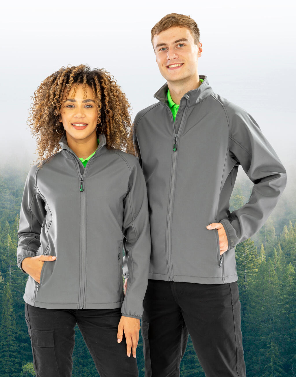 Result Recycled Men's Recycled 2-Layer Printable Softshell Jacket - Afbeelding 2