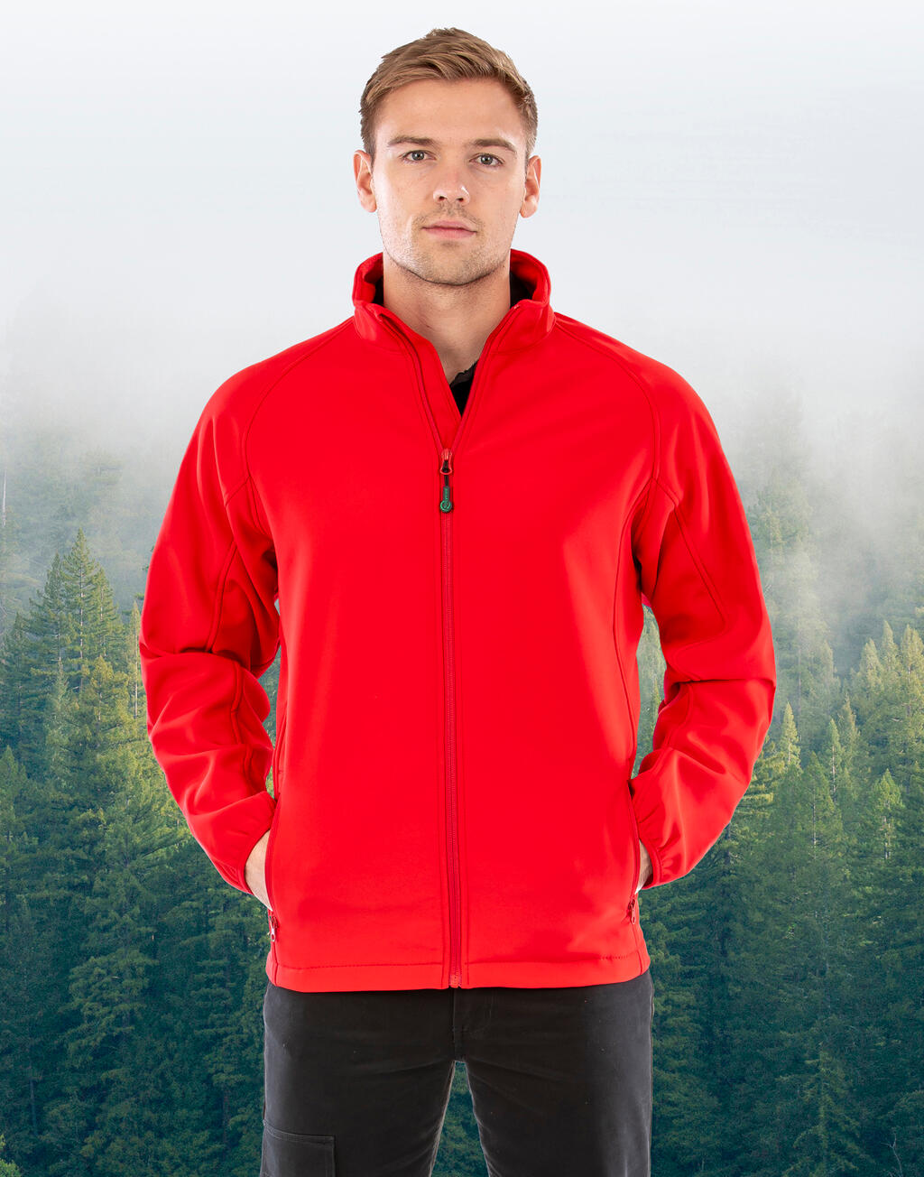 Result Recycled Men's Recycled 2-Layer Printable Softshell Jacket - Afbeelding 7