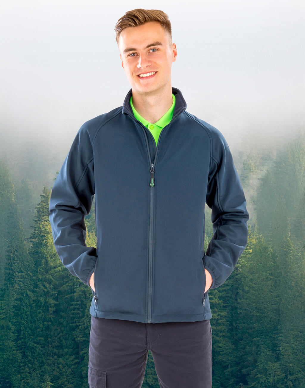 Result Recycled Men's Recycled 2-Layer Printable Softshell Jacket - Afbeelding 9