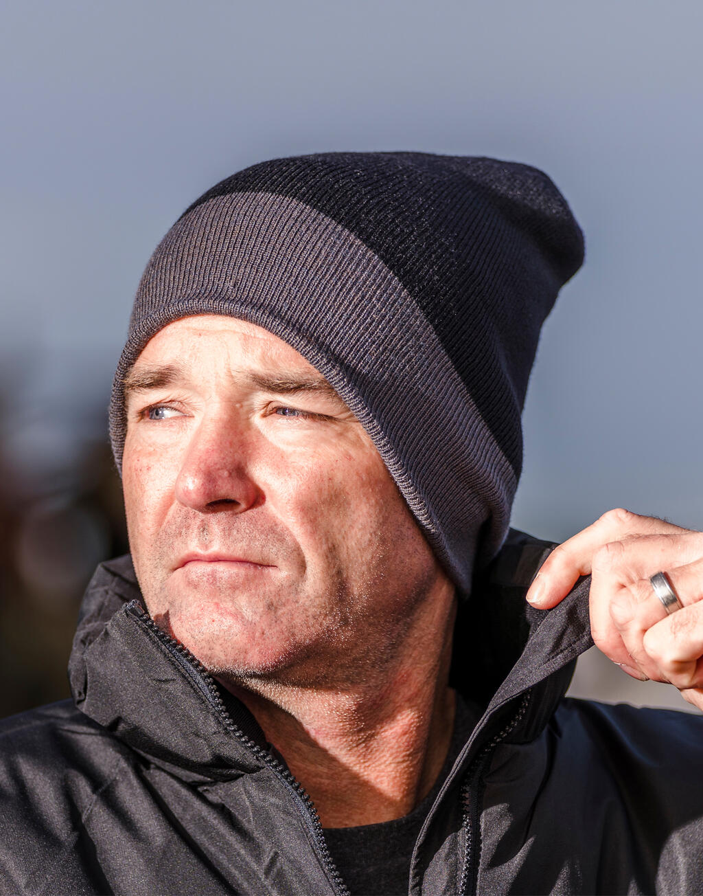 Result Recycled Recycled Black Compass Beanie