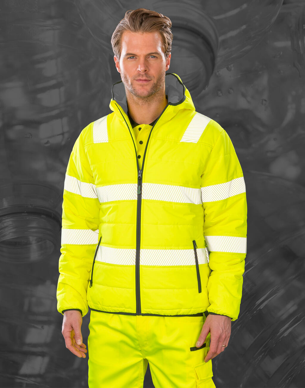 Result Recycled Recycled Ripstop Padded Safety Jacket - Afbeelding 4