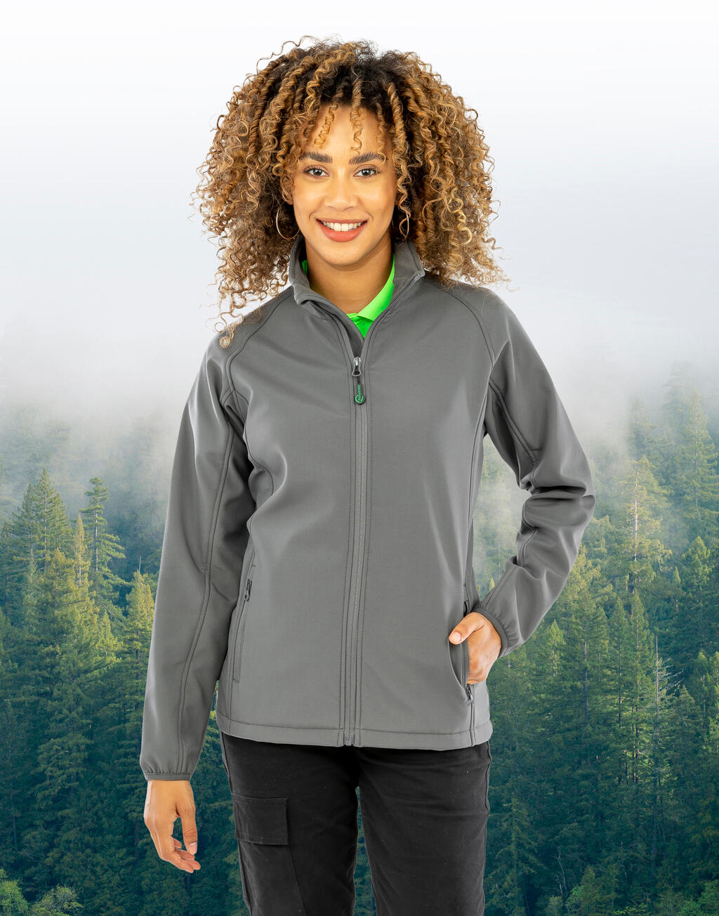 Result Recycled Women's Recycled 2-Layer Printable Softshell Jkt - Afbeelding 3