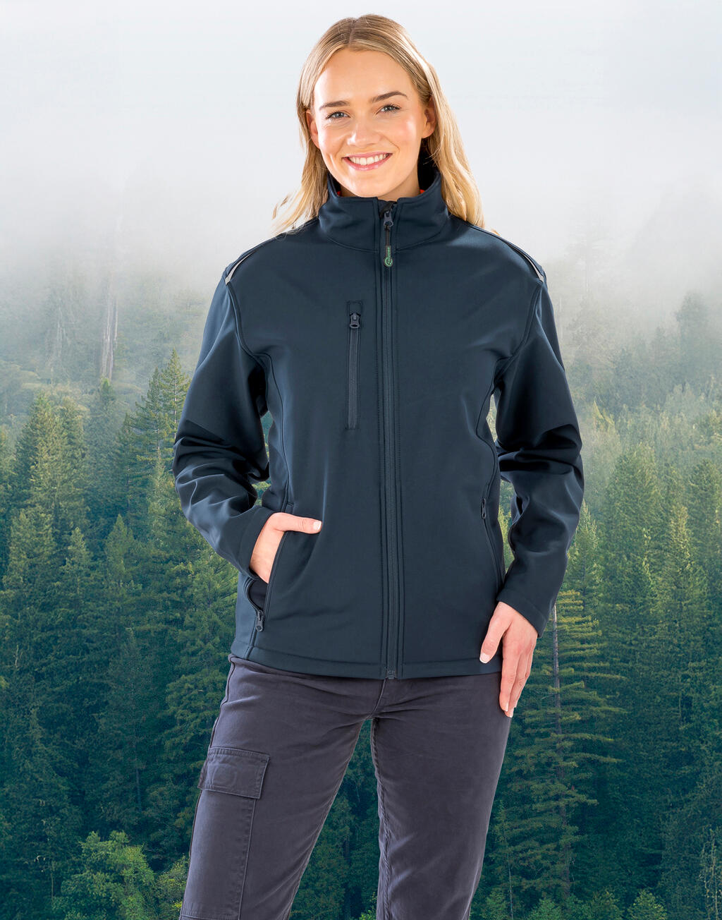 Result Recycled Womens Recycled 3-Layer Printable Softshell Jacket - Afbeelding 3