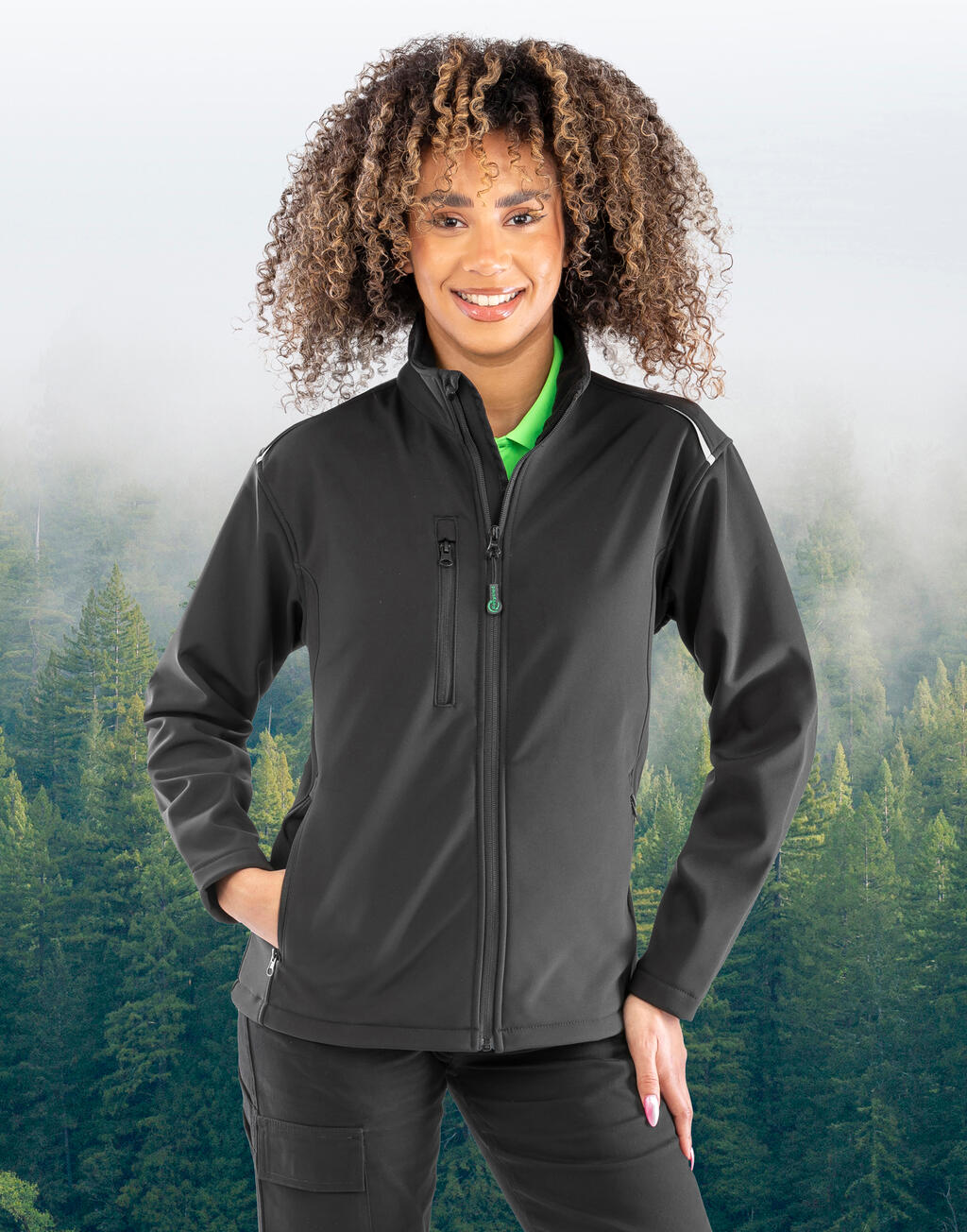 Result Recycled Womens Recycled 3-Layer Printable Softshell Jacket