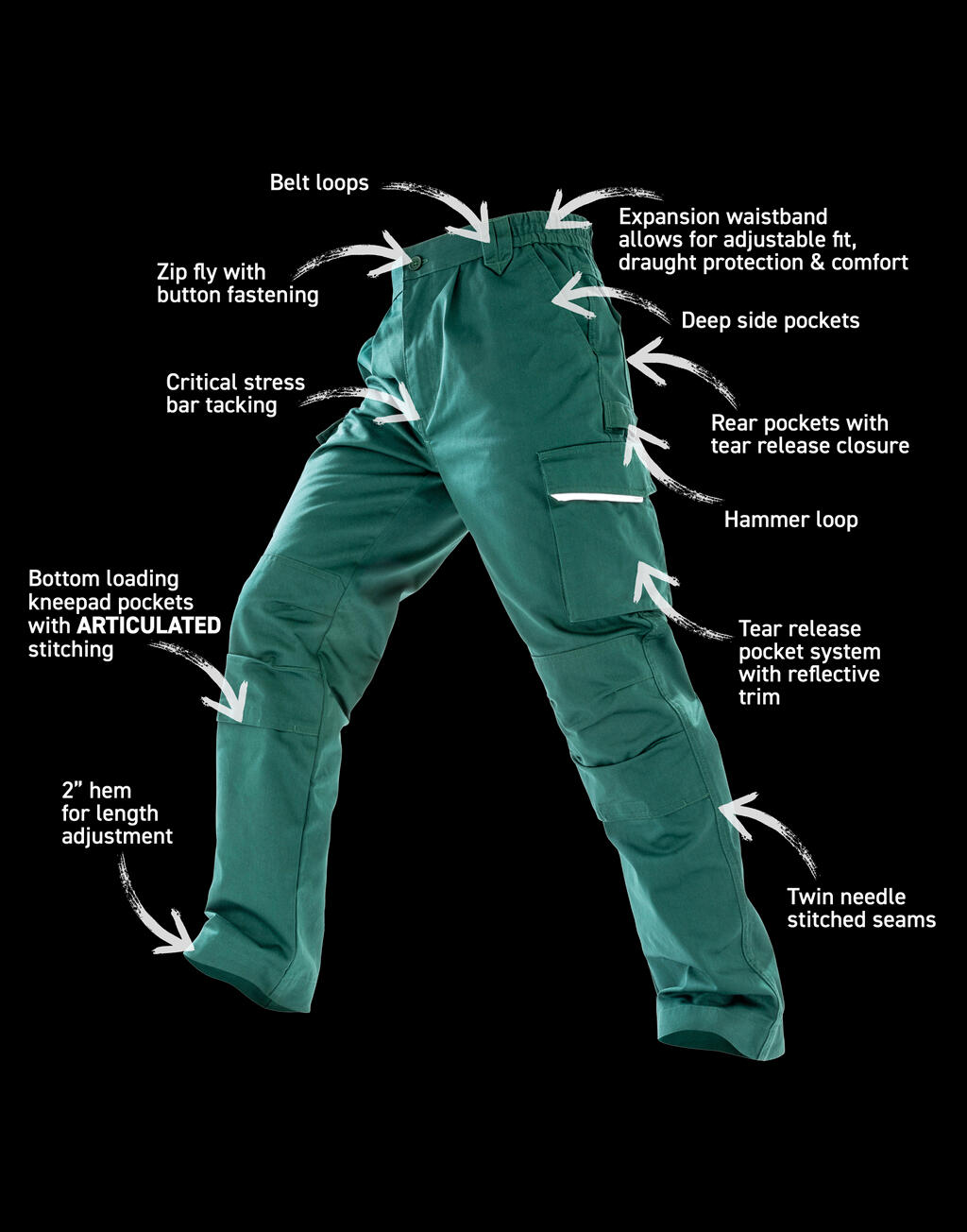 Result Work-Guard Work-Guard Action Trousers Long - Afbeelding 6