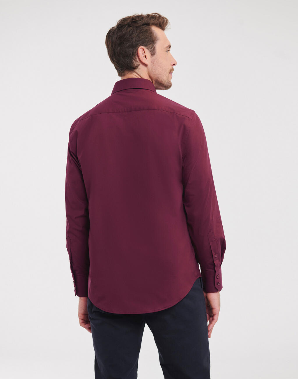 Russell Collection Fitted Long Sleeve Stretch Shirt - Afbeelding 4