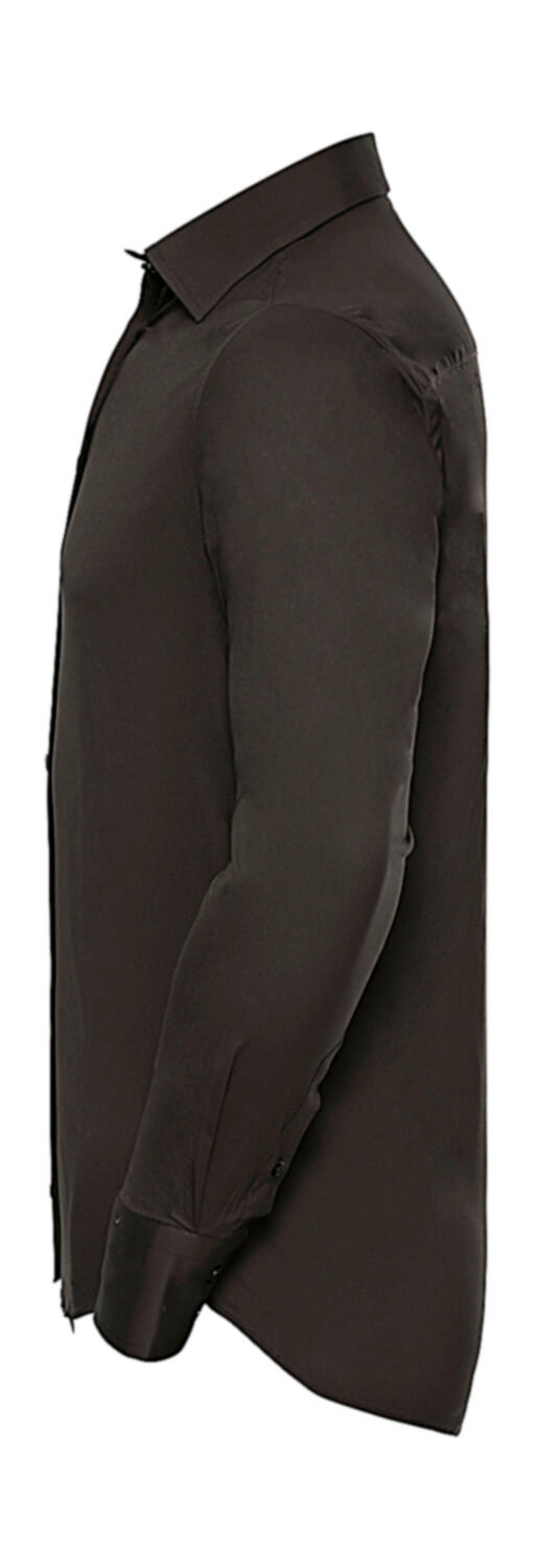 Russell Collection Fitted Long Sleeve Stretch Shirt - Afbeelding 6