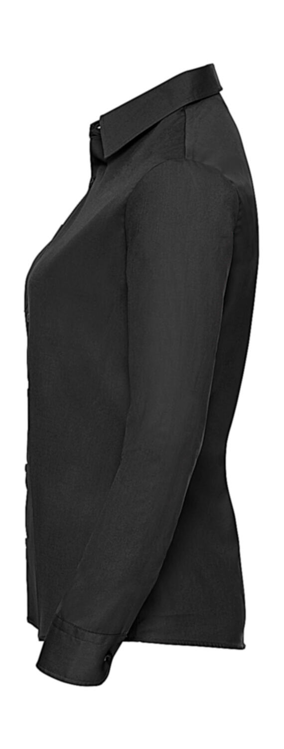 Russell Collection Ladies' Cotton Poplin Shirt LS - Afbeelding 6