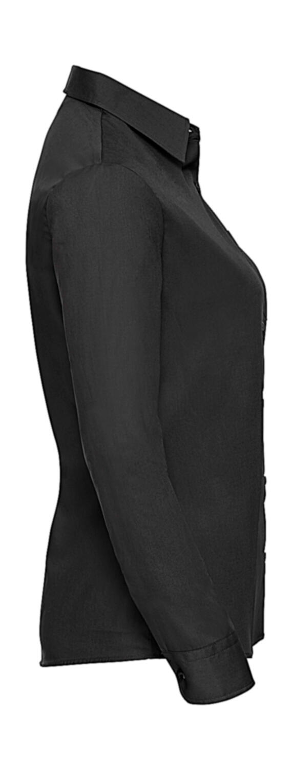 Russell Collection Ladies' Cotton Poplin Shirt LS - Afbeelding 8