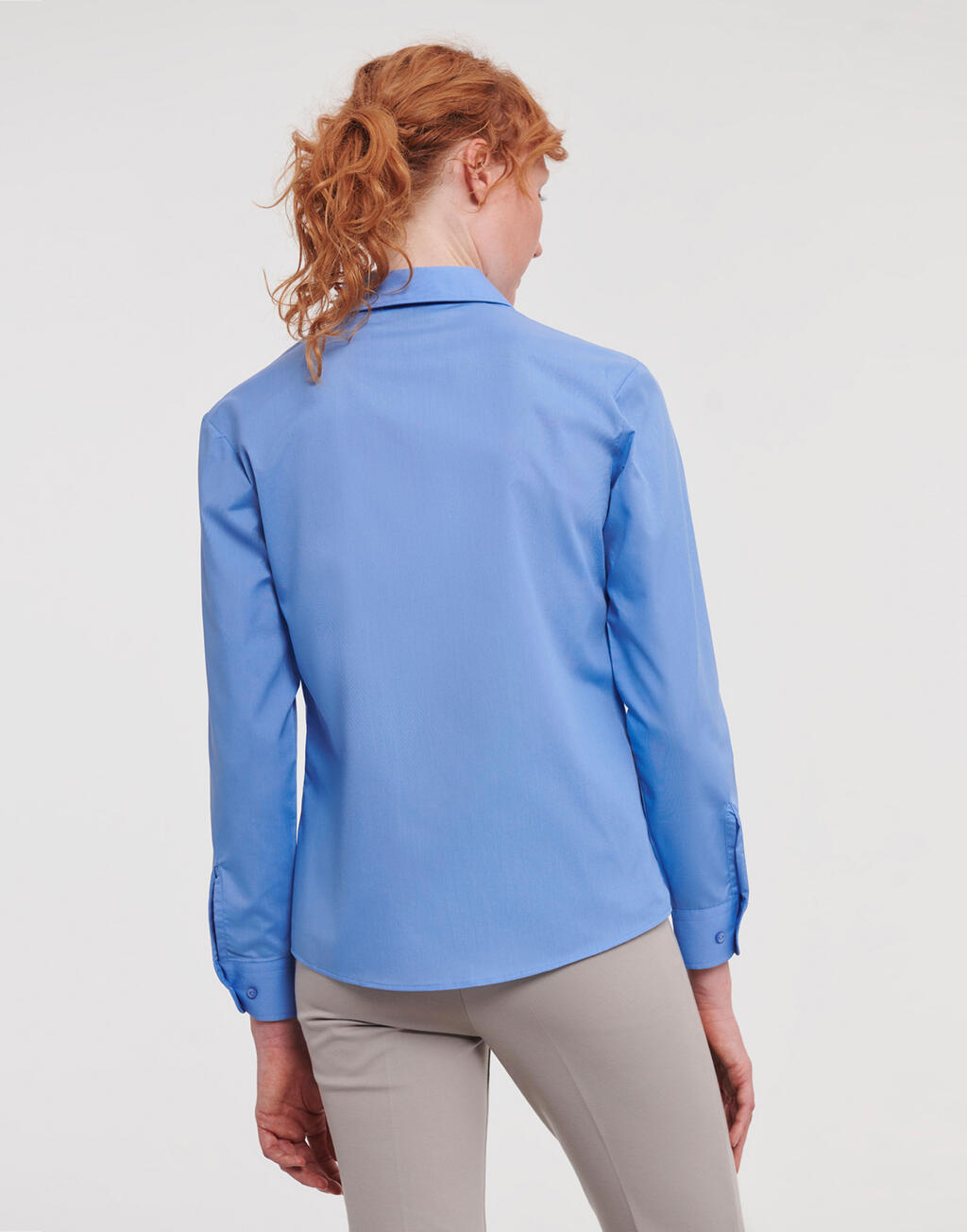 Russell Collection Ladies' LS Poplin Shirt - Afbeelding 4