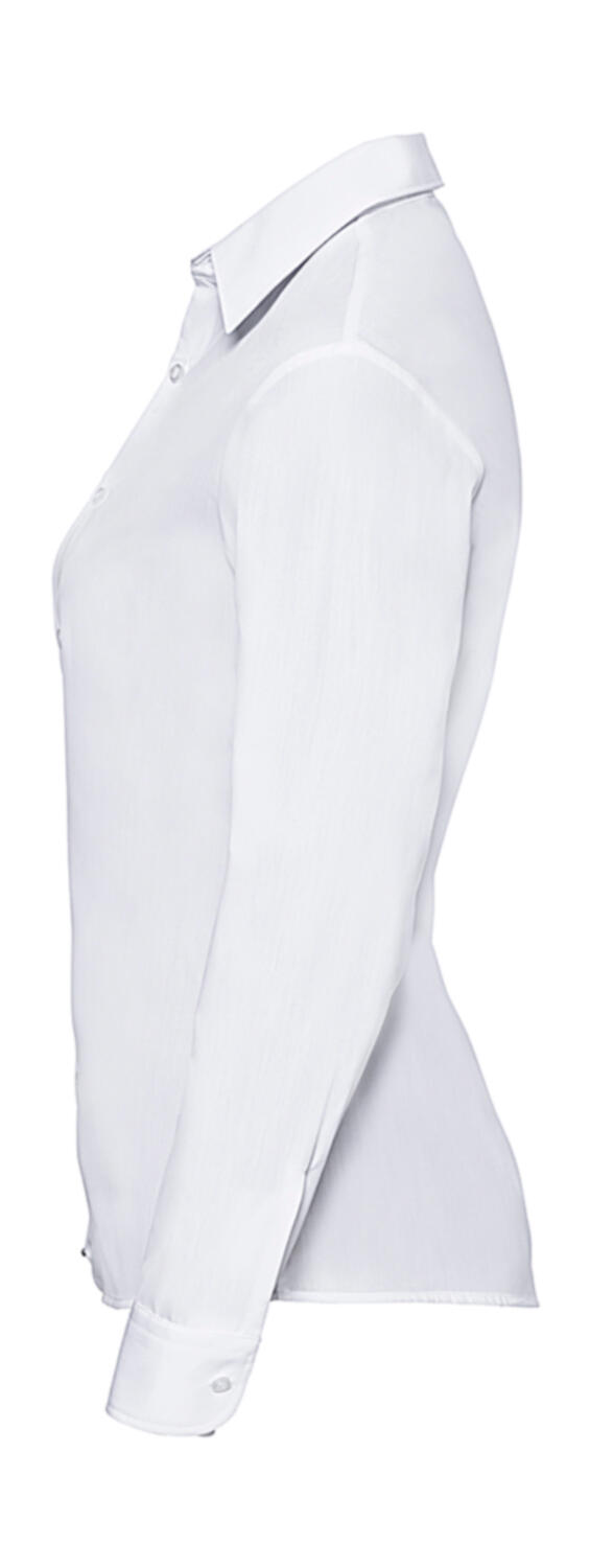 Russell Collection Ladies' LS Poplin Shirt - Afbeelding 6