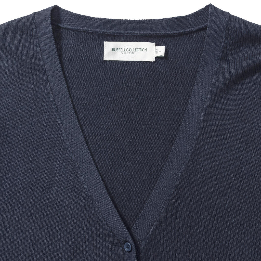 Russell Collection Ladies’ V-Neck Knitted Cardigan - Afbeelding 10
