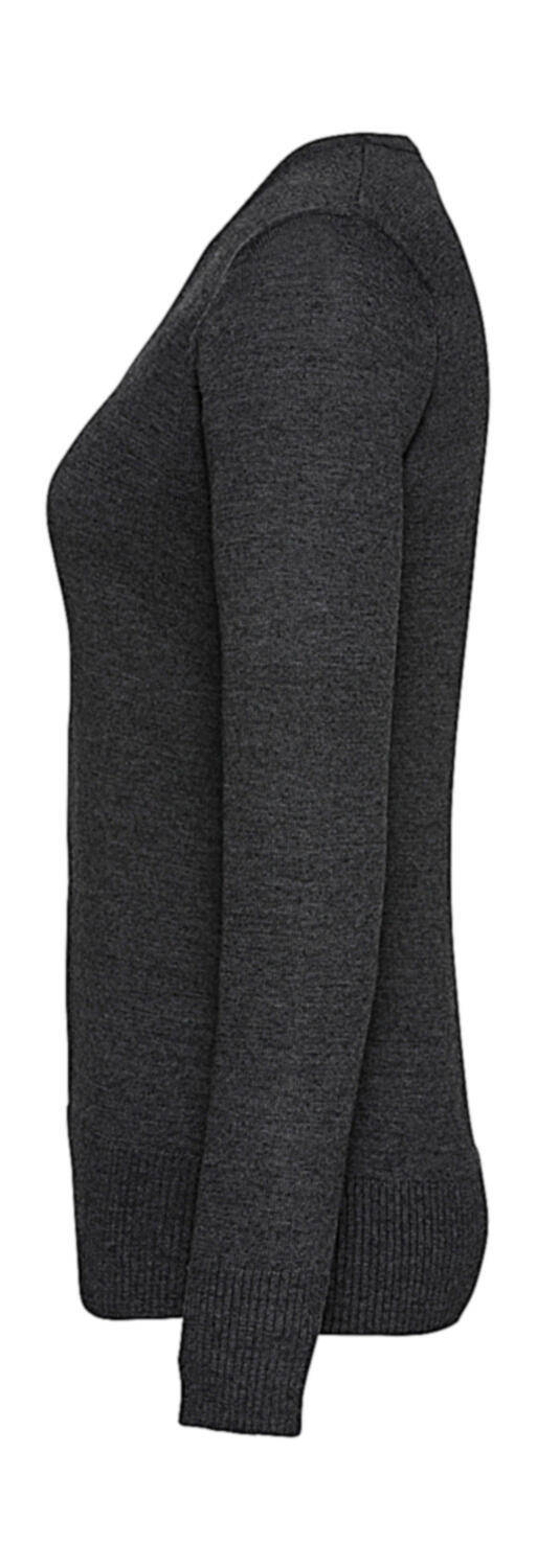 Russell Collection Ladies’ V-Neck Knitted Pullover - Afbeelding 6