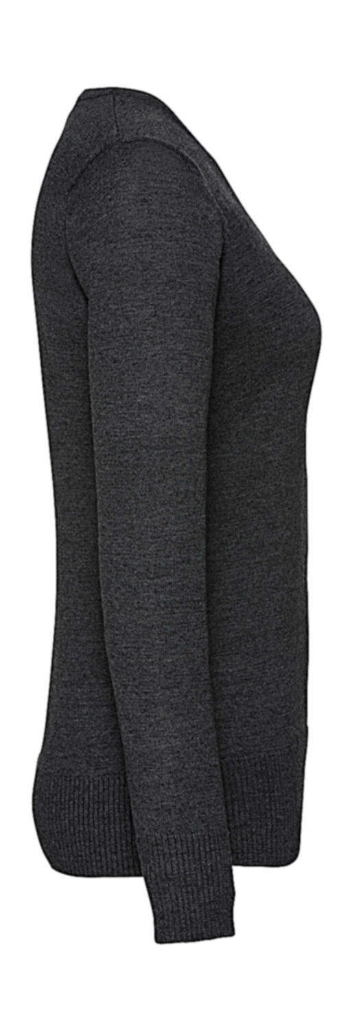 Russell Collection Ladies’ V-Neck Knitted Pullover - Afbeelding 8