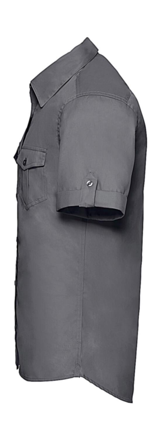 Russell Collection Men’s Roll Sleeve Shirt - Afbeelding 2