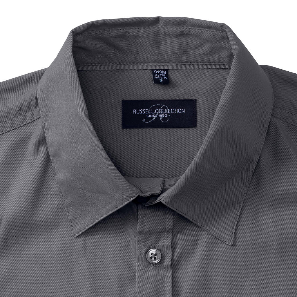 Russell Collection Men’s Roll Sleeve Shirt - Afbeelding 5