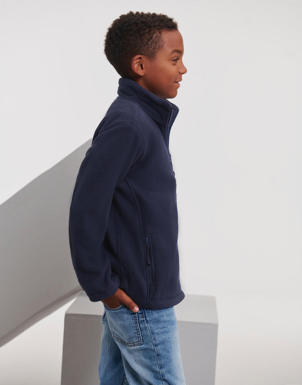 Russell  Kids Full Zip Outdoor Fleece